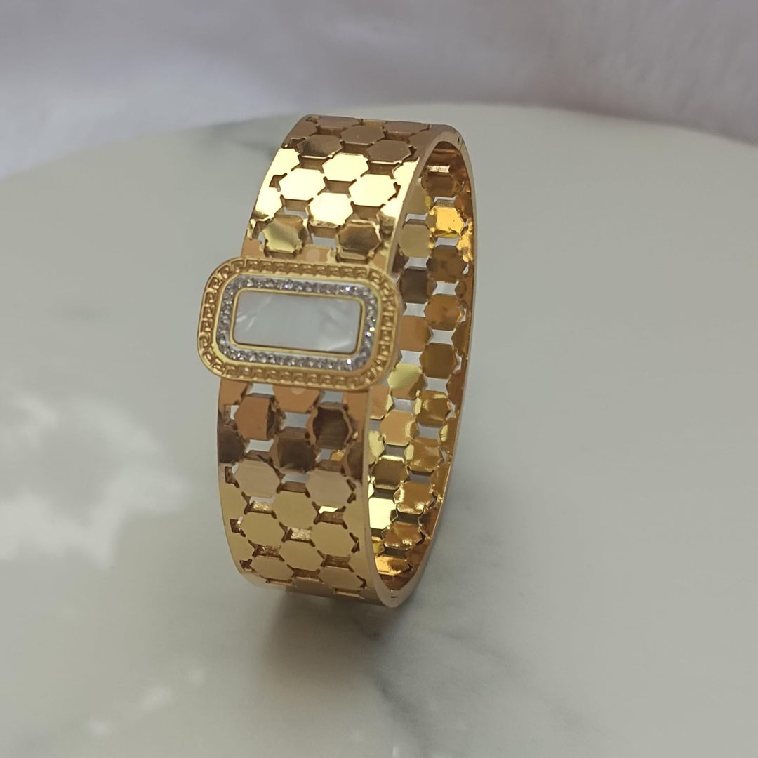 Golden Hive Luxe Cuff Bracelet