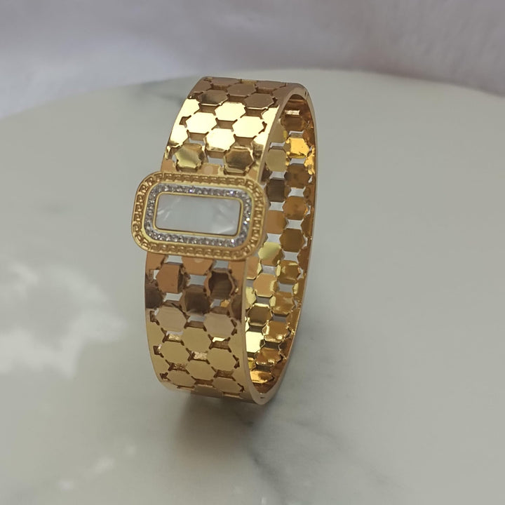 Golden Hive Luxe Cuff Bracelet