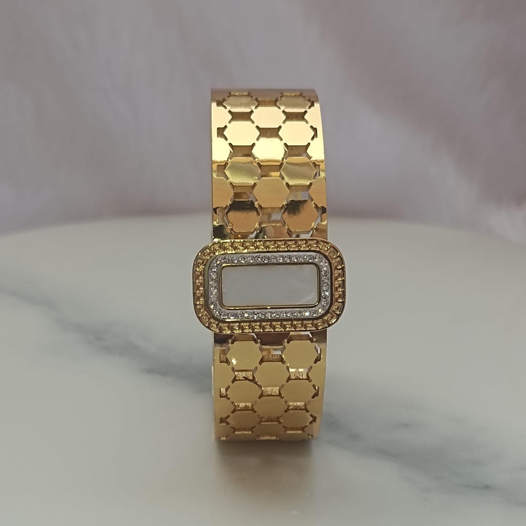 Golden Hive Luxe Cuff Bracelet