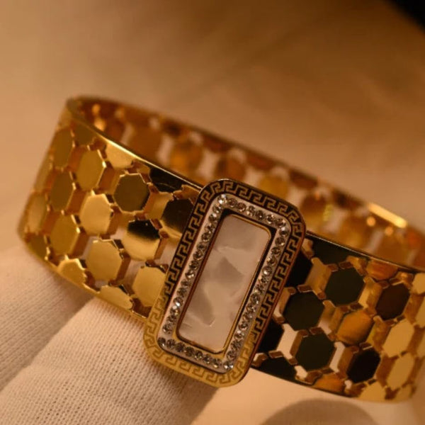 Golden Hive Luxe Cuff Bracelet