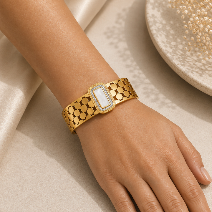 Golden Hive Luxe Cuff Bracelet