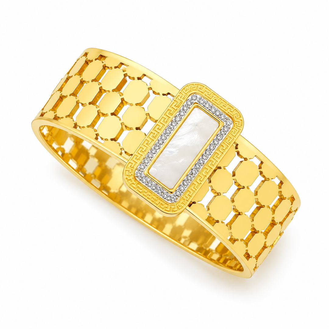 Golden Hive Luxe Cuff Bracelet