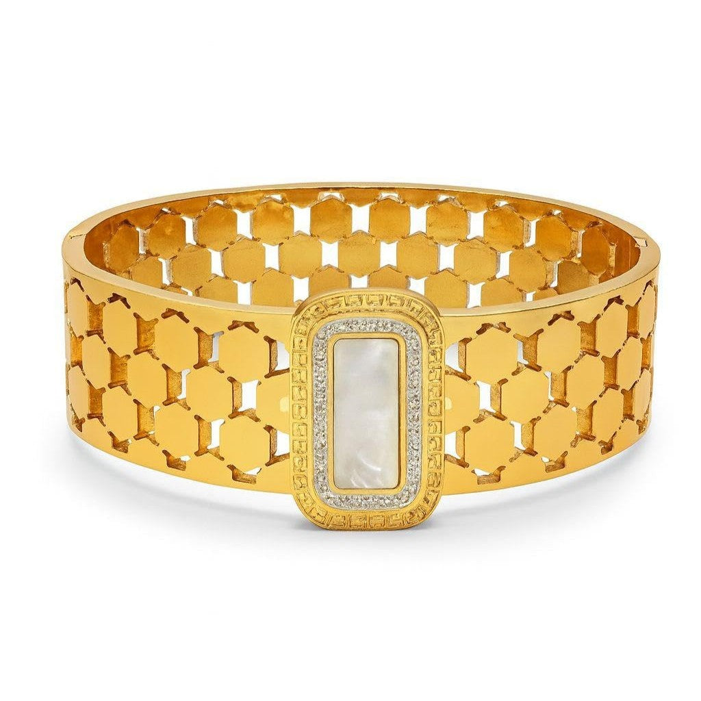 Golden Hive Luxe Cuff Bracelet
