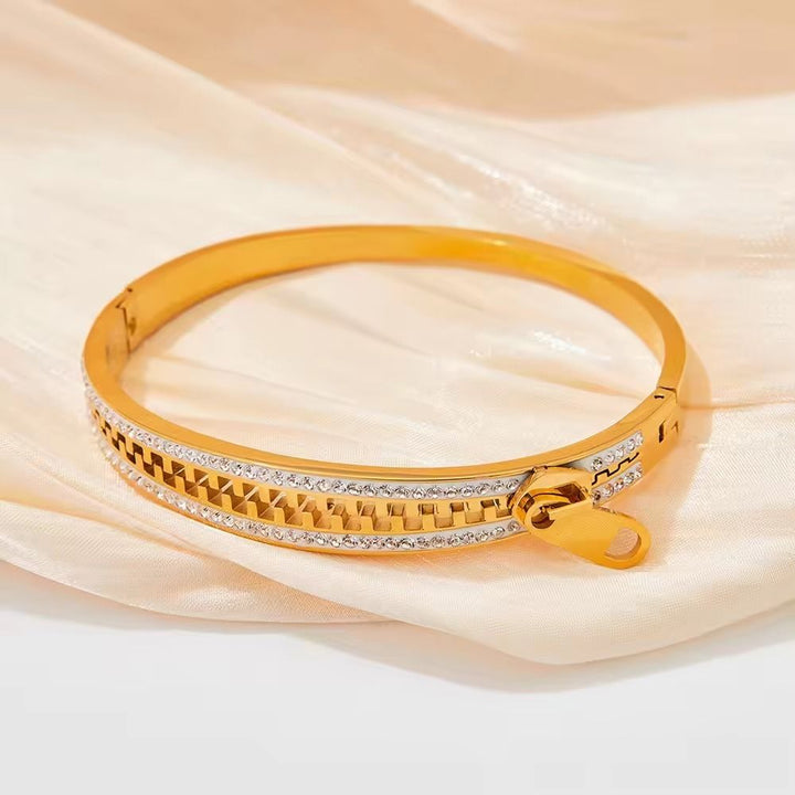 Zip Matrix Bracelet - Gold