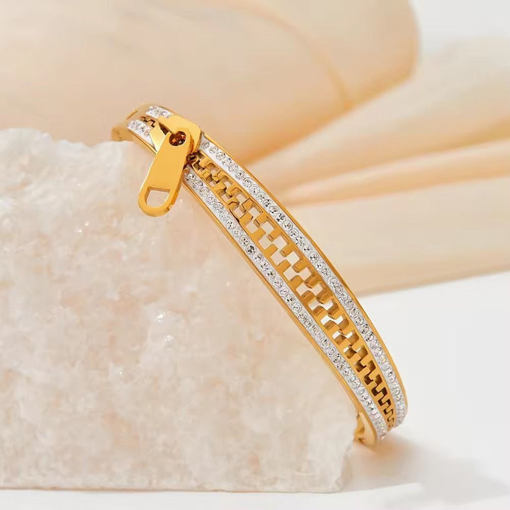 Zip Matrix Bracelet - Gold