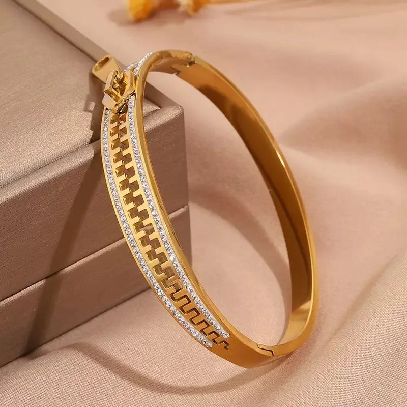 Zip Matrix Bracelet - Gold