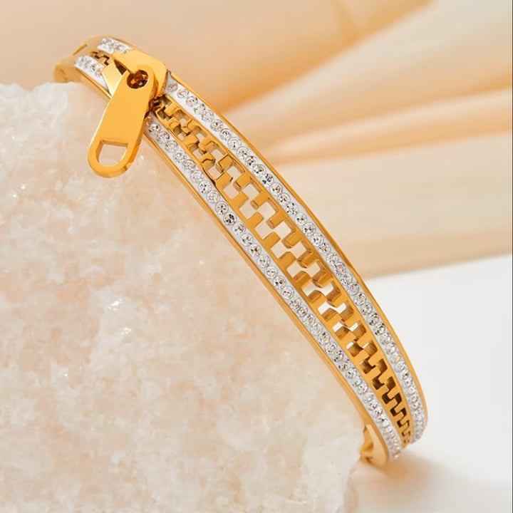 Zip Matrix Bracelet - Gold