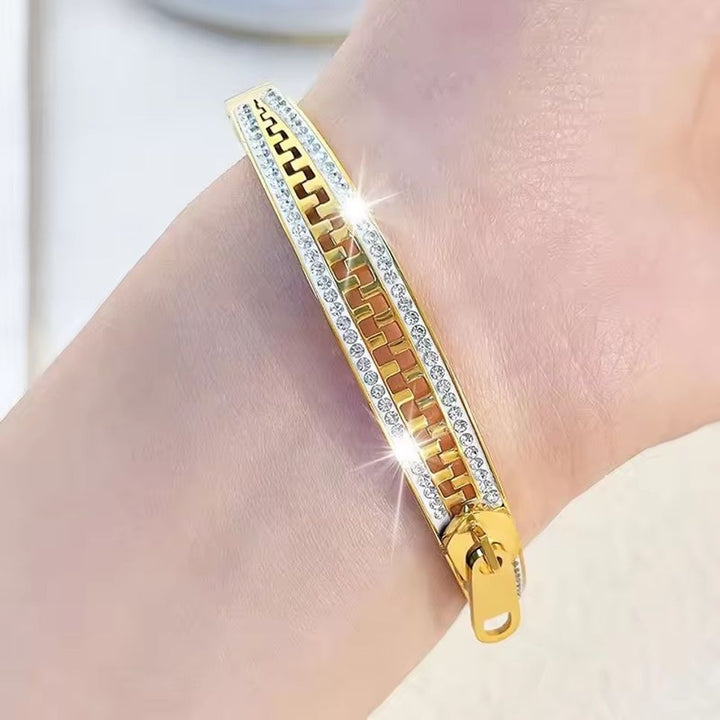 Zip Matrix Bracelet - Gold
