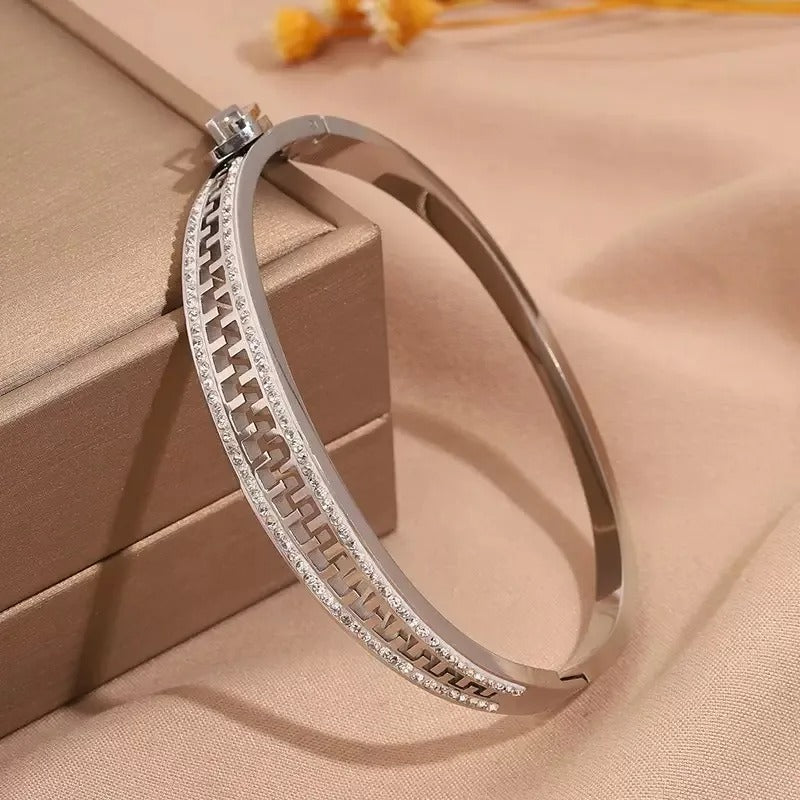 Zip Matrix Bracelet - Silver