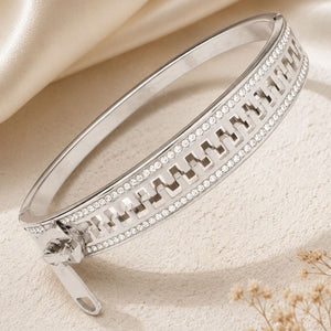 Zip Matrix Bracelet - Silver