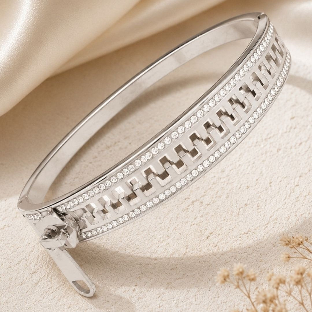 Zip Matrix Bracelet - Silver