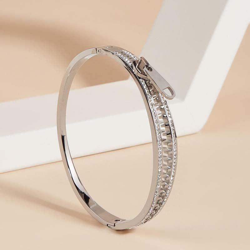 Zip Matrix Bracelet - Silver