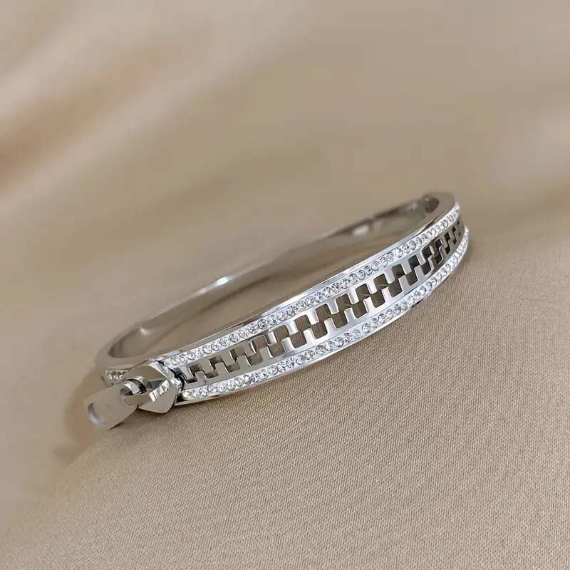 Zip Matrix Bracelet - Silver