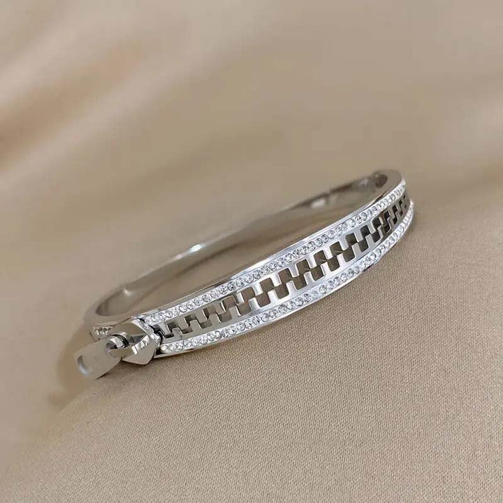 Zip Matrix Bracelet - Silver
