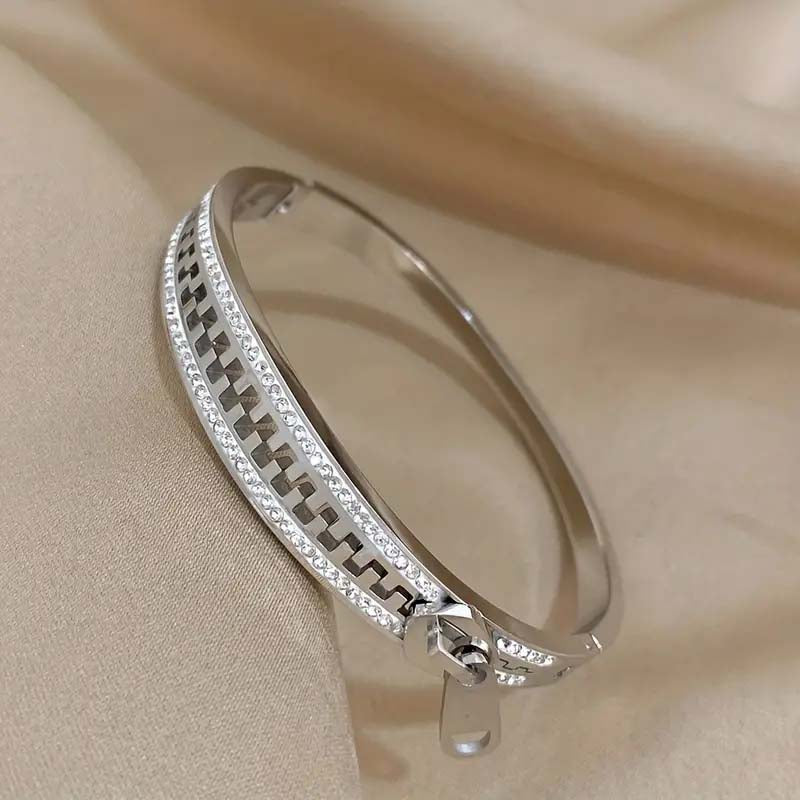 Zip Matrix Bracelet - Silver