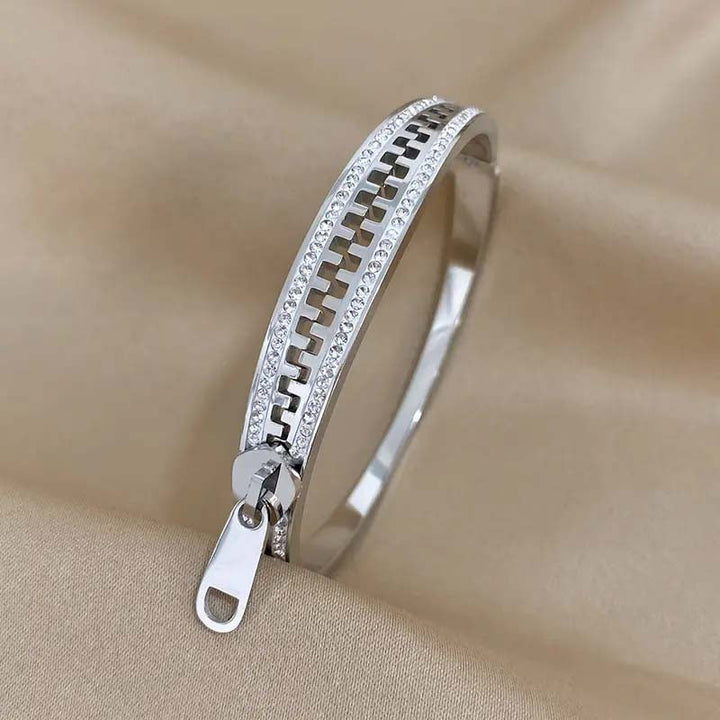Zip Matrix Bracelet - Silver