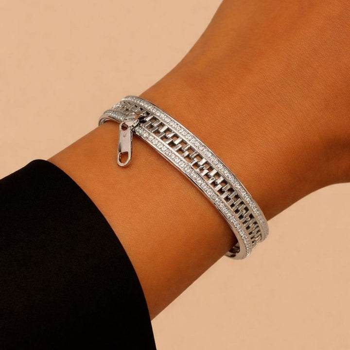 Zip Matrix Bracelet - Silver