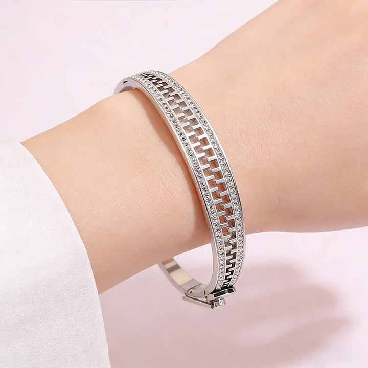 Zip Matrix Bracelet - Silver