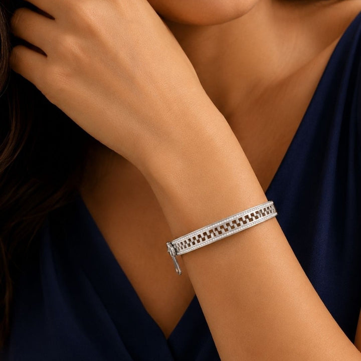 Zip Matrix Bracelet - Silver