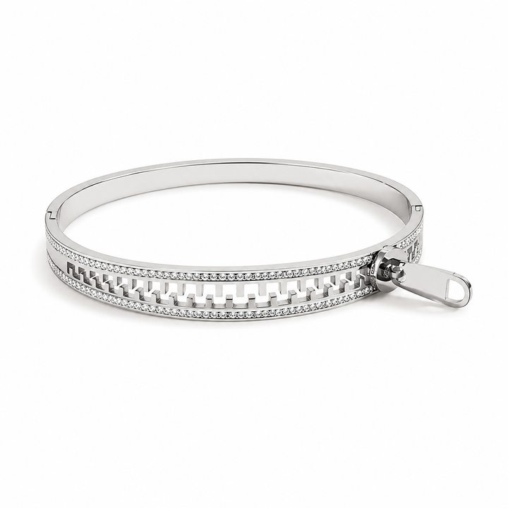 Zip Matrix Bracelet - Silver