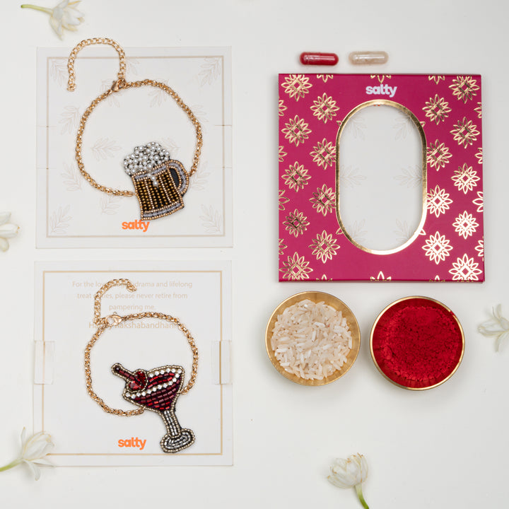 Brew and Mocktail Rakhi for Bhaiya and Bhabhi