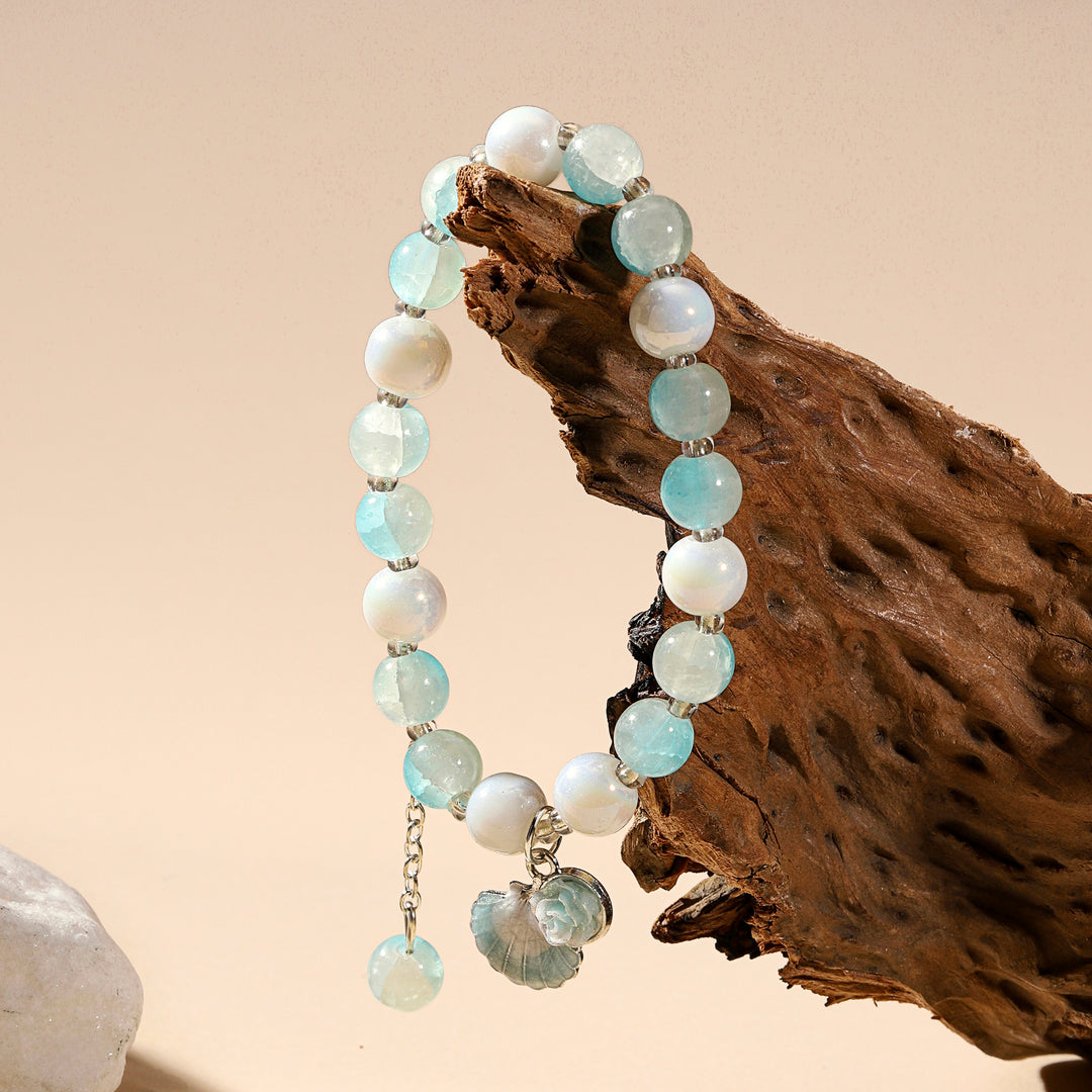 Seashell Charm Bracelet - Blue