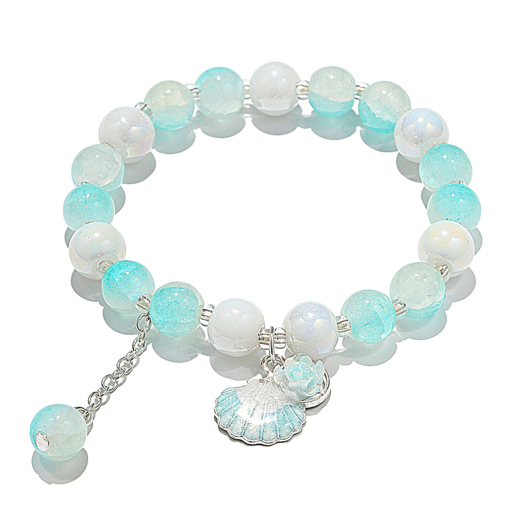 Seashell Charm Bracelet - Blue
