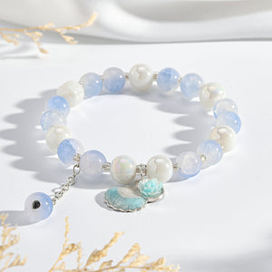 Seashell Charm Bracelet - Dark Blue