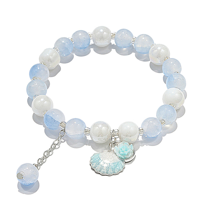 Seashell Charm Bracelet - Dark Blue