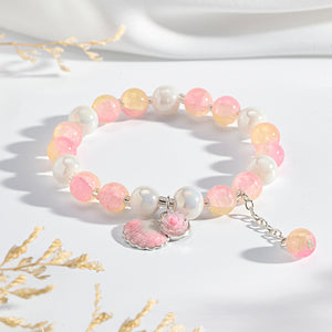 Seashell Charm Bracelet - Orange