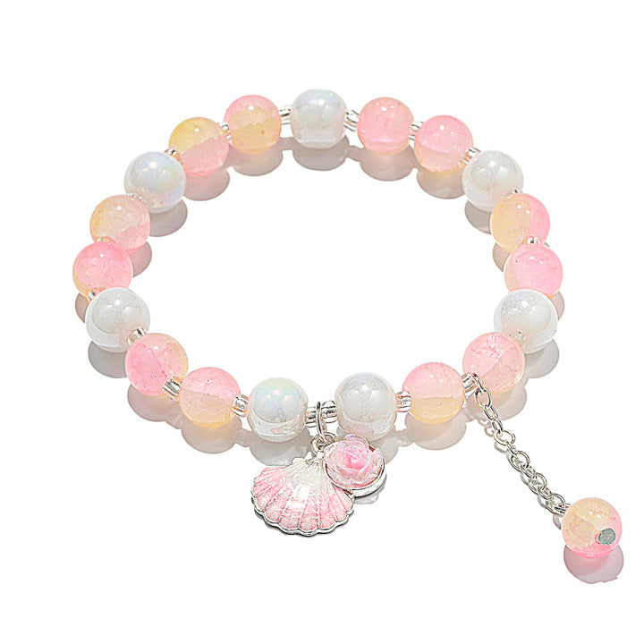 Seashell Charm Bracelet - Orange