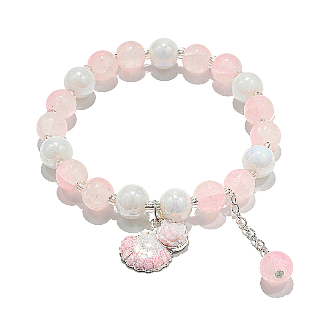 Seashell Charm Bracelet - Pink