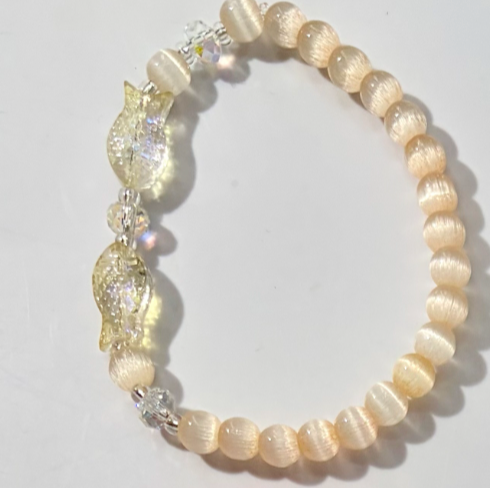Neon Tetra Minimal Bracelet - Brown