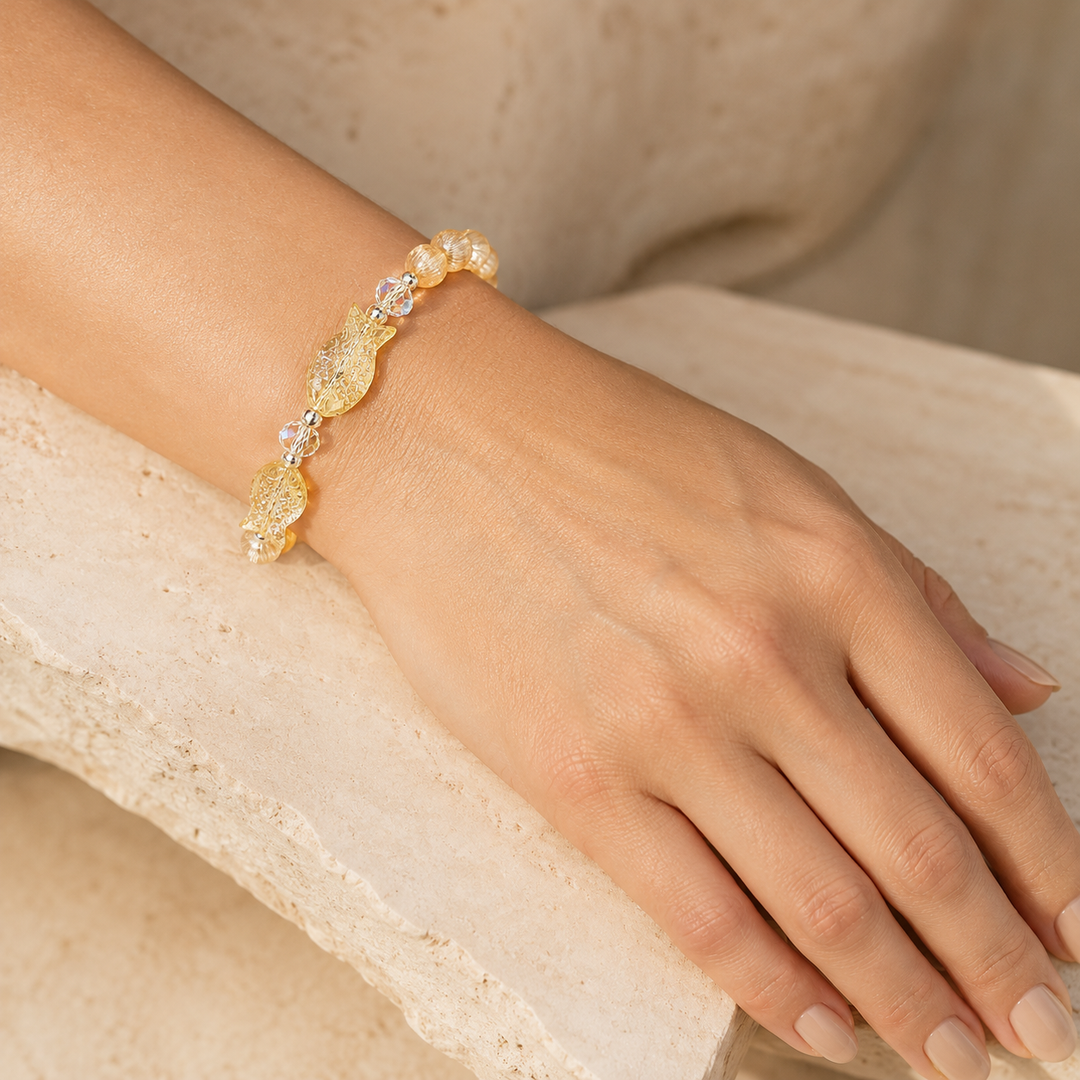 Neon Tetra Minimal Bracelet - Brown
