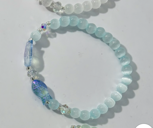 Neon Tetra Minimal Bracelet - Blue