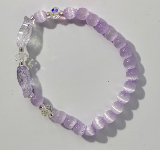 Neon Tetra Minimal Bracelet - Purple