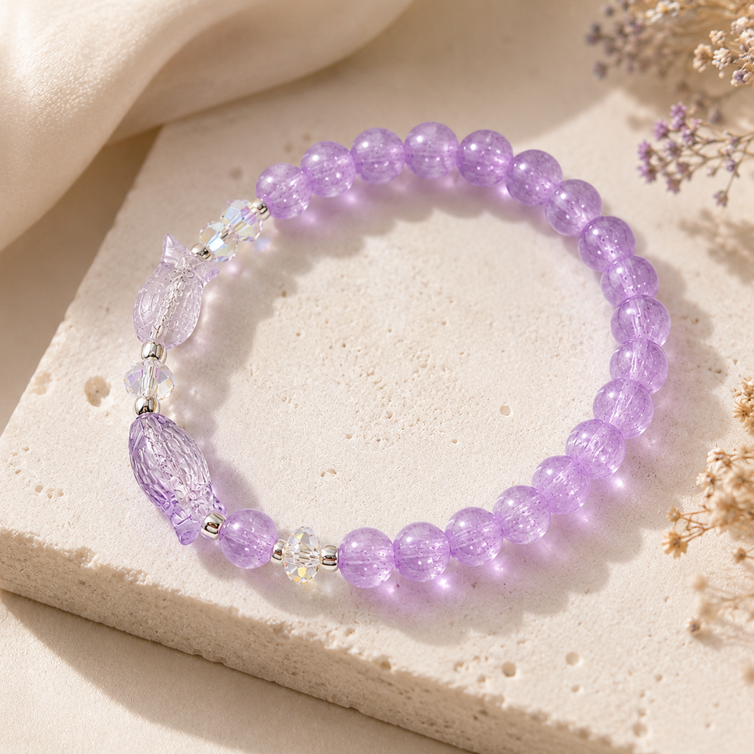 Neon Tetra Minimal Bracelet - Purple