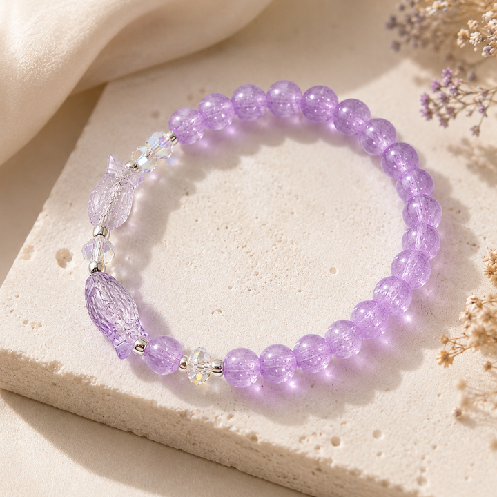 Neon Tetra Minimal Bracelet - Purple