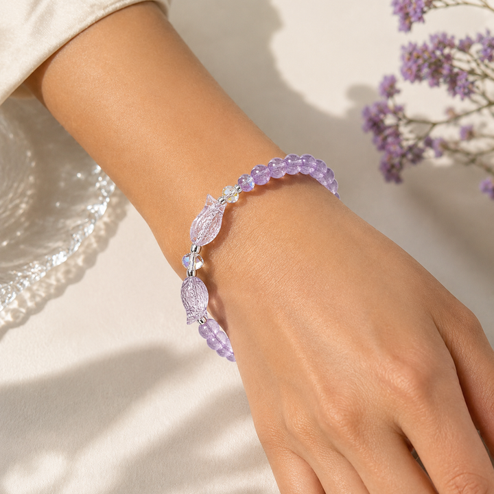 Neon Tetra Minimal Bracelet - Purple