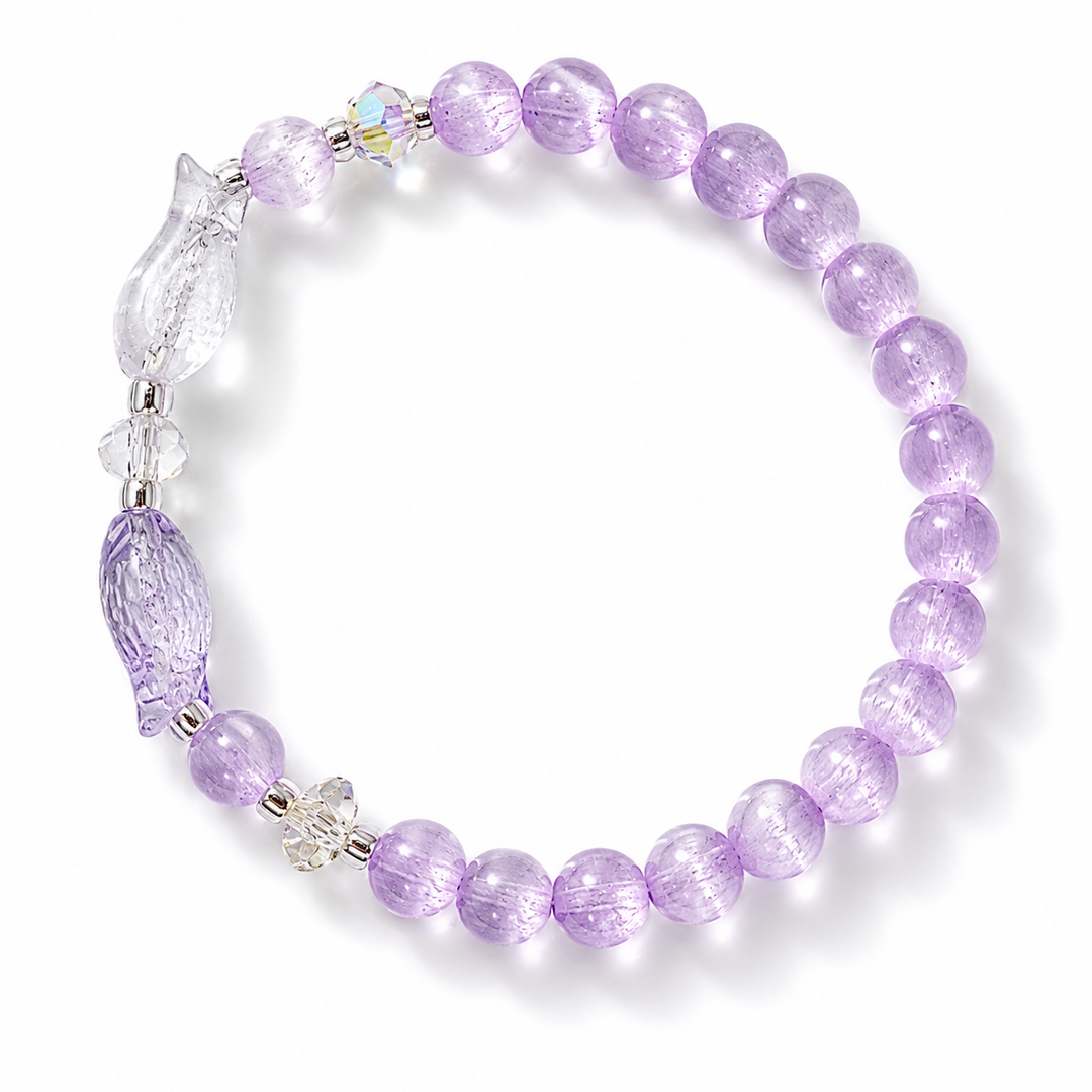 Neon Tetra Minimal Bracelet - Purple