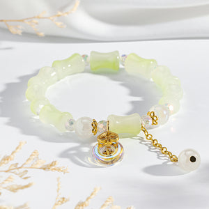 Lumi Barrel Charm Bracelet - Green