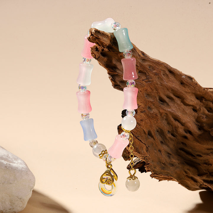 Lumi Barrel Charm Bracelet - Multicolor