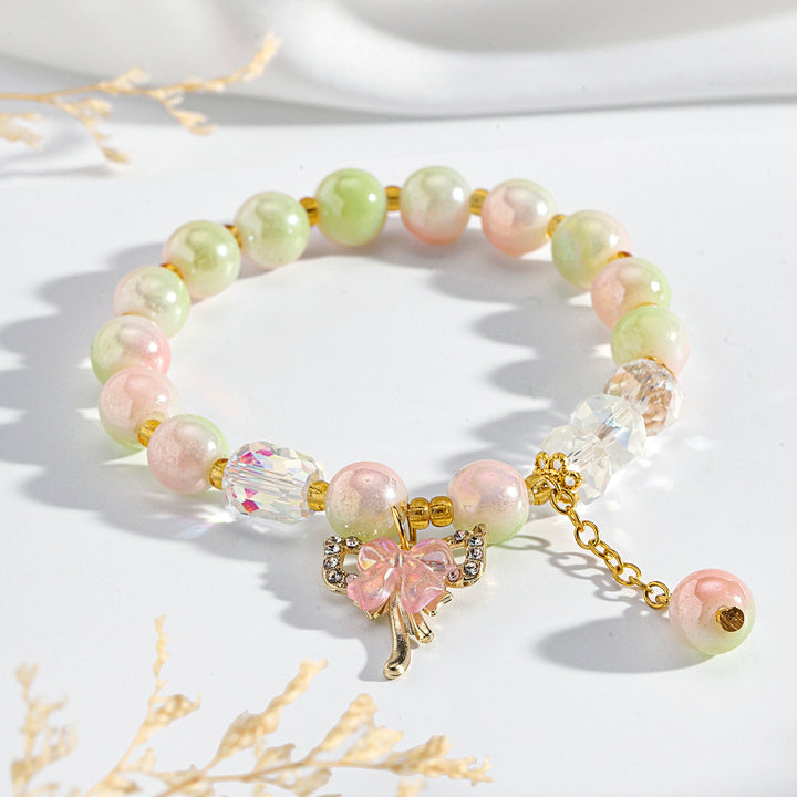 Pastel Butterfly Charm Bracelet - Multicolor