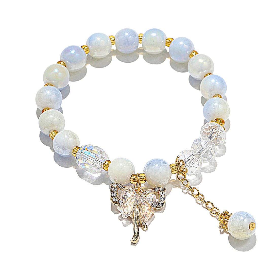 Lumi Barrel Charm Bracelet - Blue-White