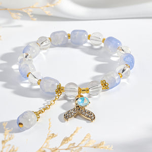 Pastel Mermaid Tail Charm Bracelet - Blue