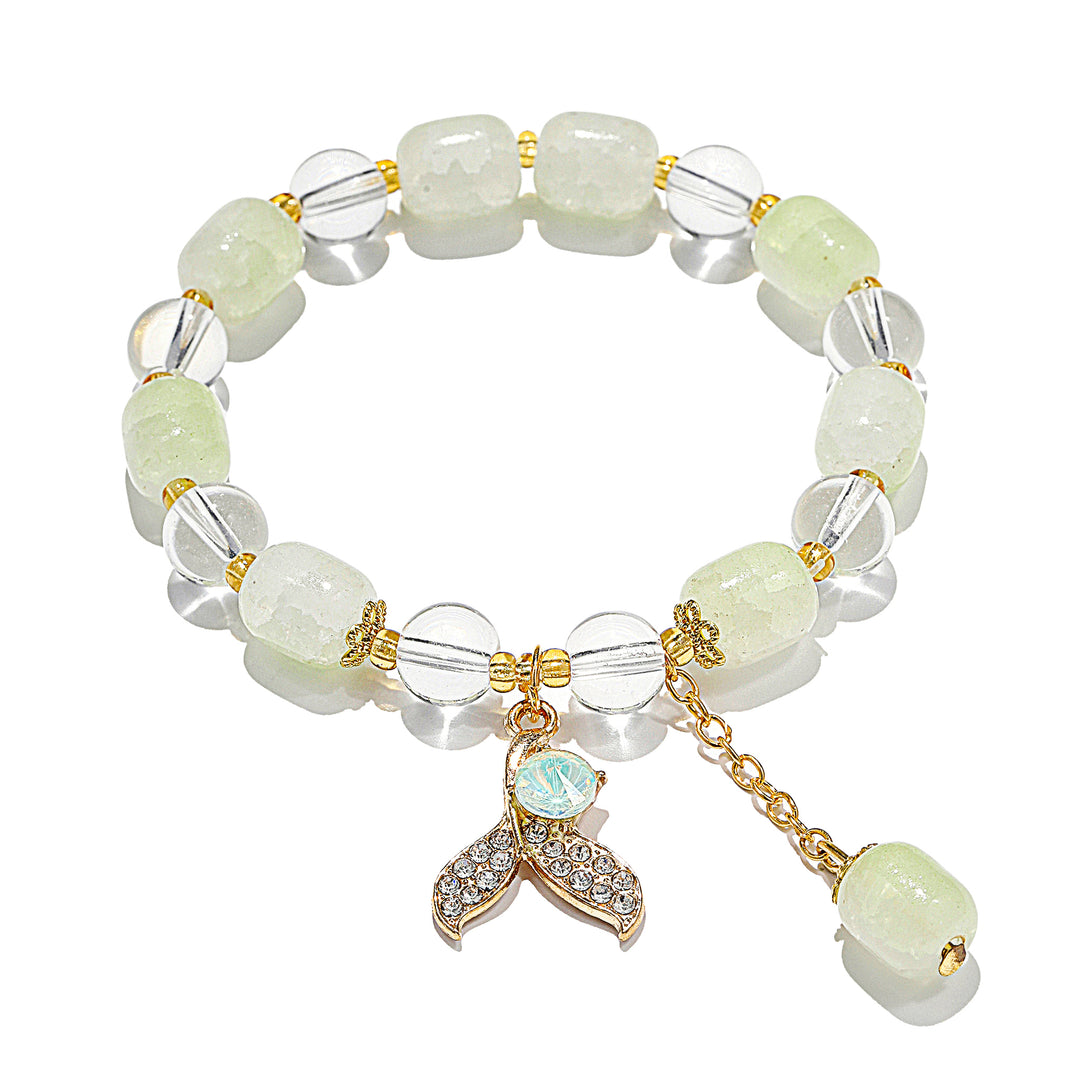 Pastel Mermaid Tail Charm Bracelet - Light Green