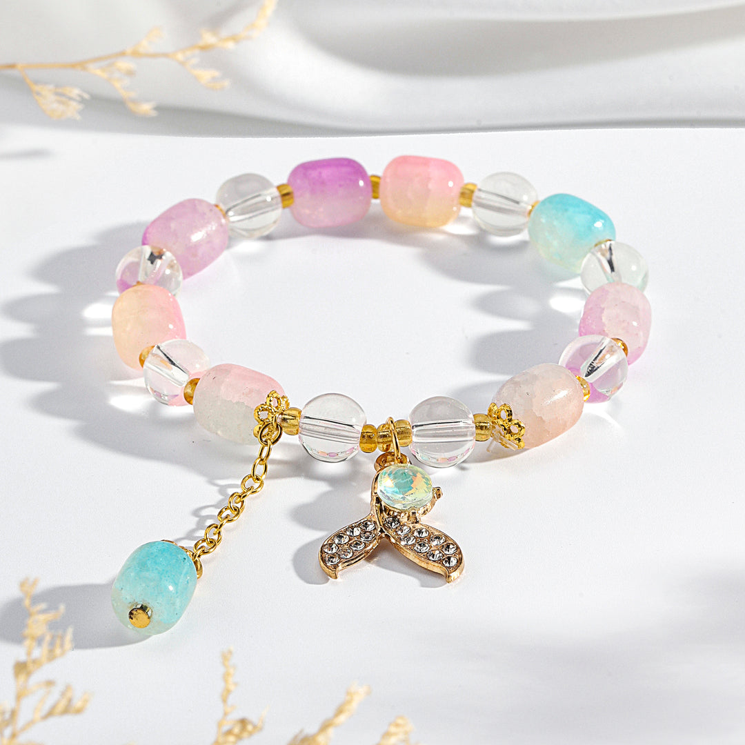 Pastel Mermaid Tail Charm Bracelet - Multicolor