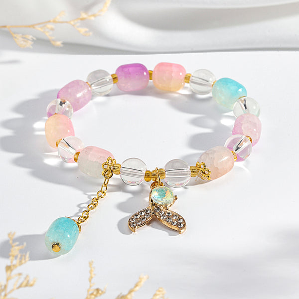 Pastel Mermaid Tail Charm Bracelet - Multicolor