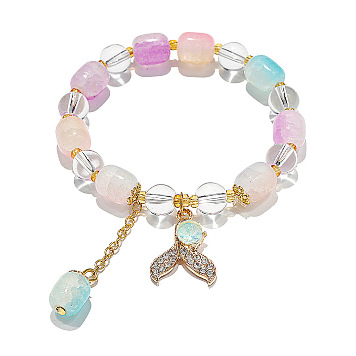 Pastel Mermaid Tail Charm Bracelet - Multicolor