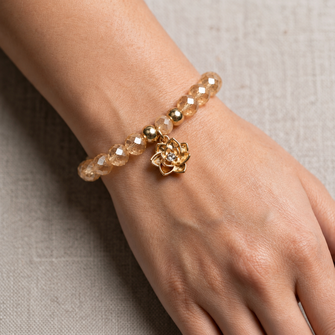 Ivory Bloom Lotus Bracelet